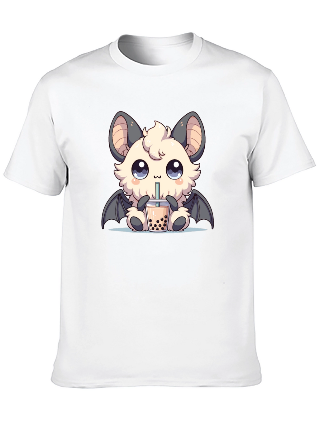 Kawaii Bat Boba Tea Graphic Tee