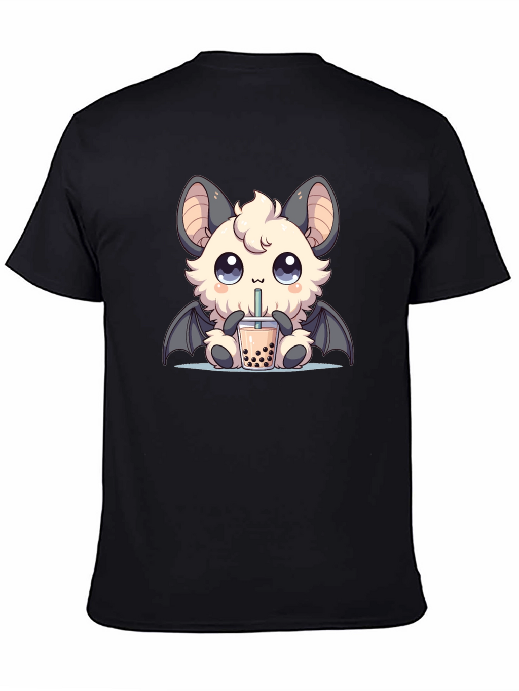 Kawaii Bat Boba Tea Graphic Tee