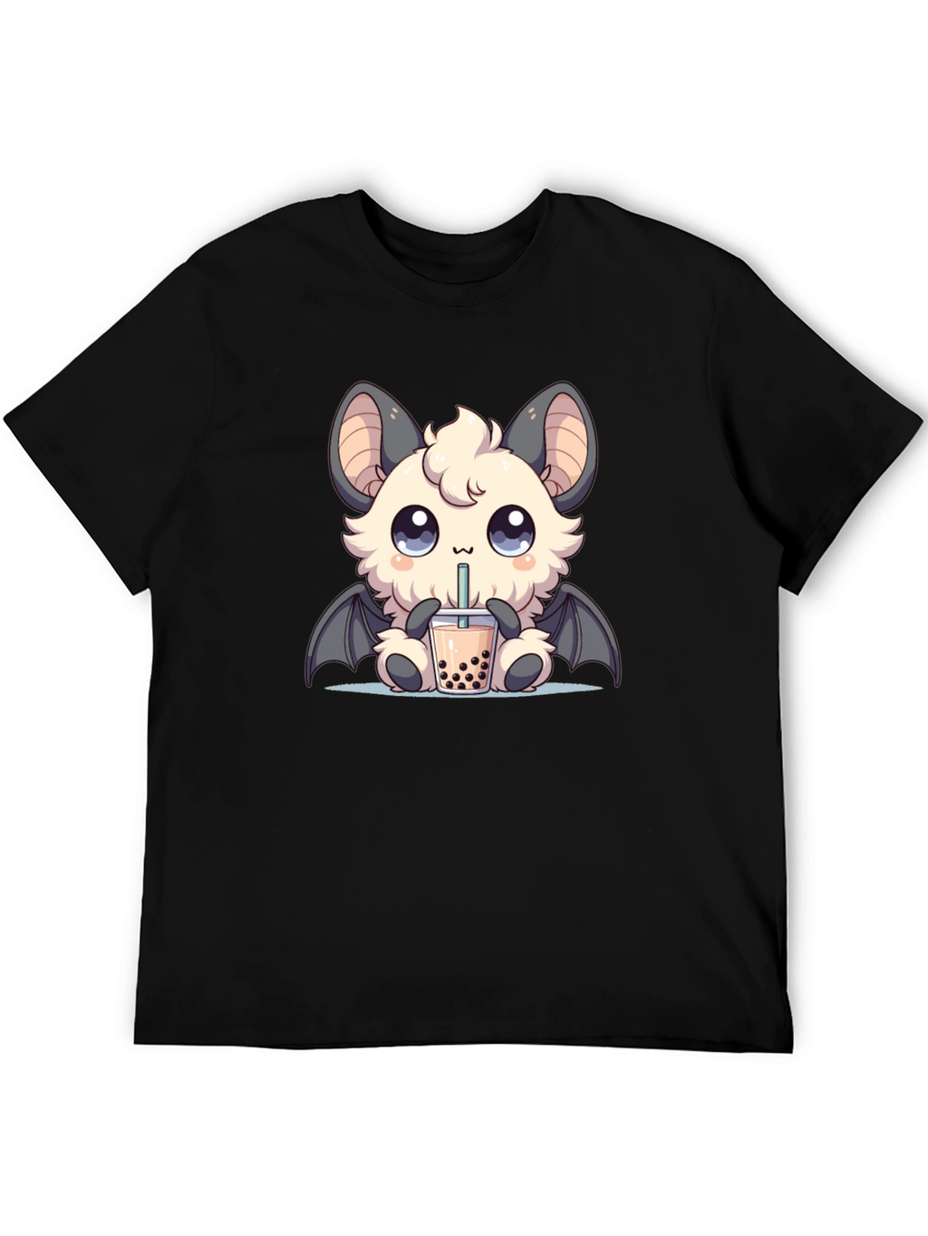 Kawaii Bat Boba Tea Graphic Tee