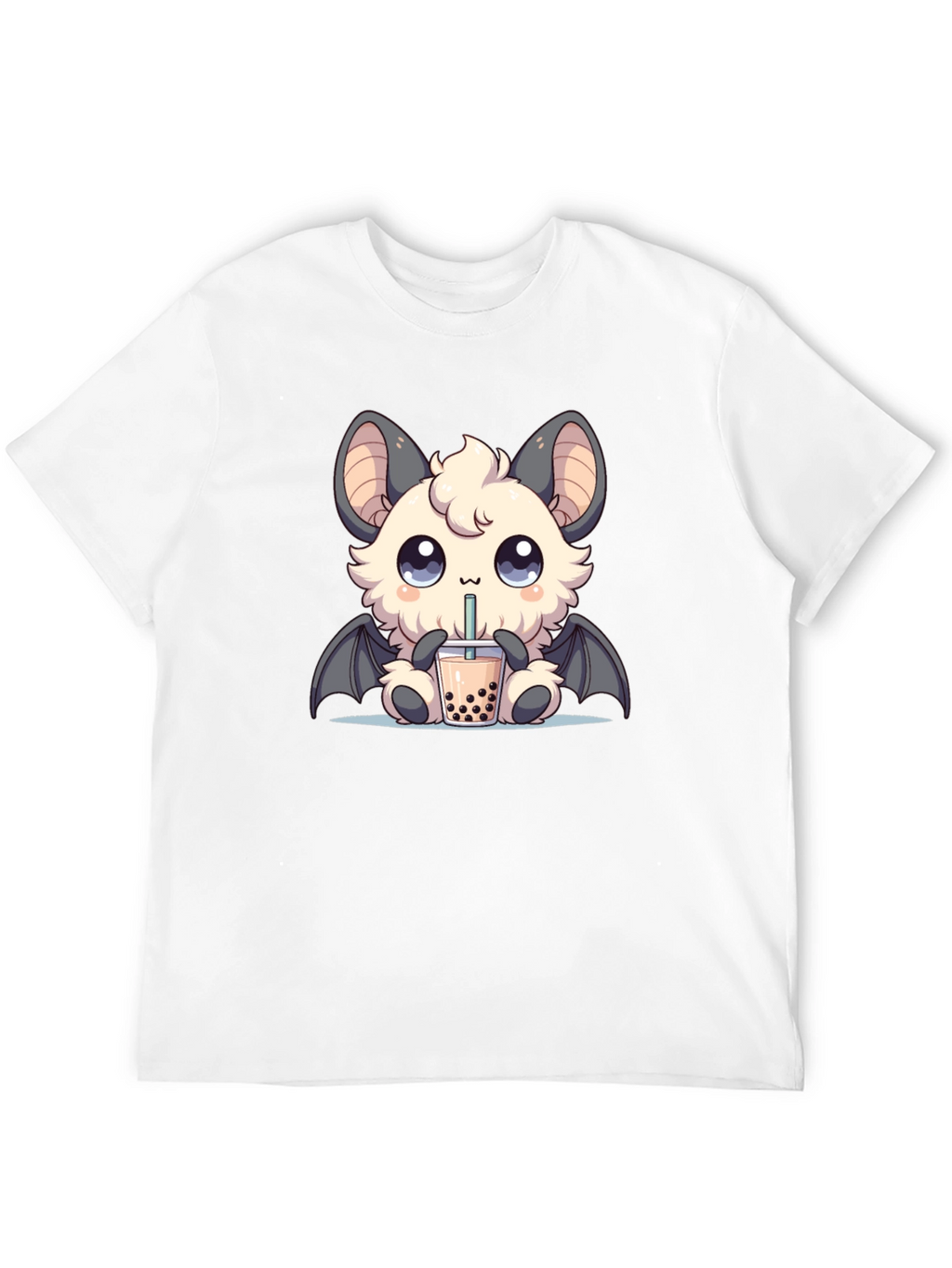 Kawaii Bat Boba Tea Graphic Tee