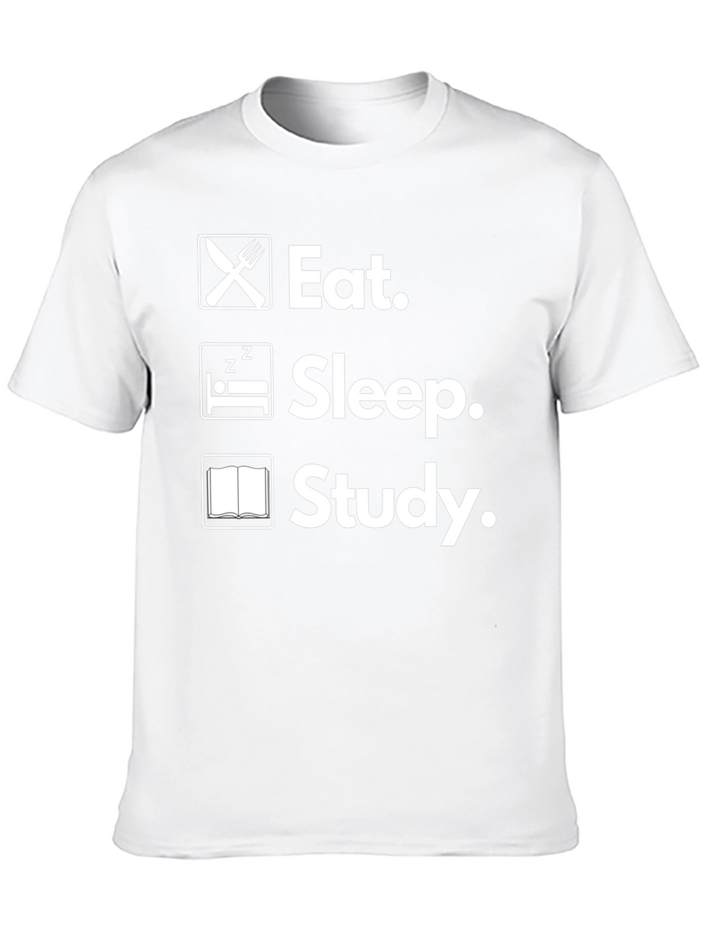 Eat Sleep Study T-Shirt College Life