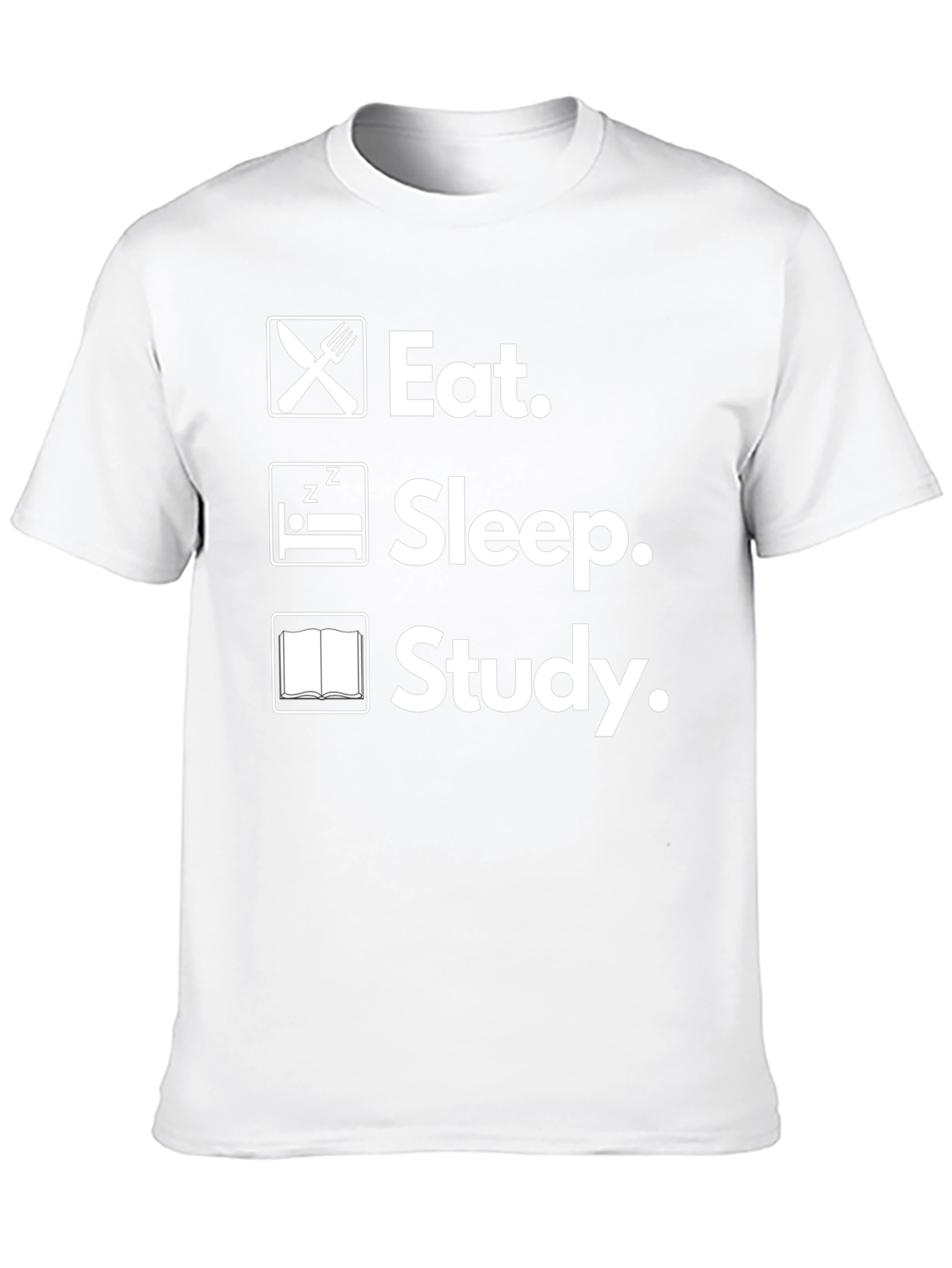 Eat Sleep Study T-Shirt College Life