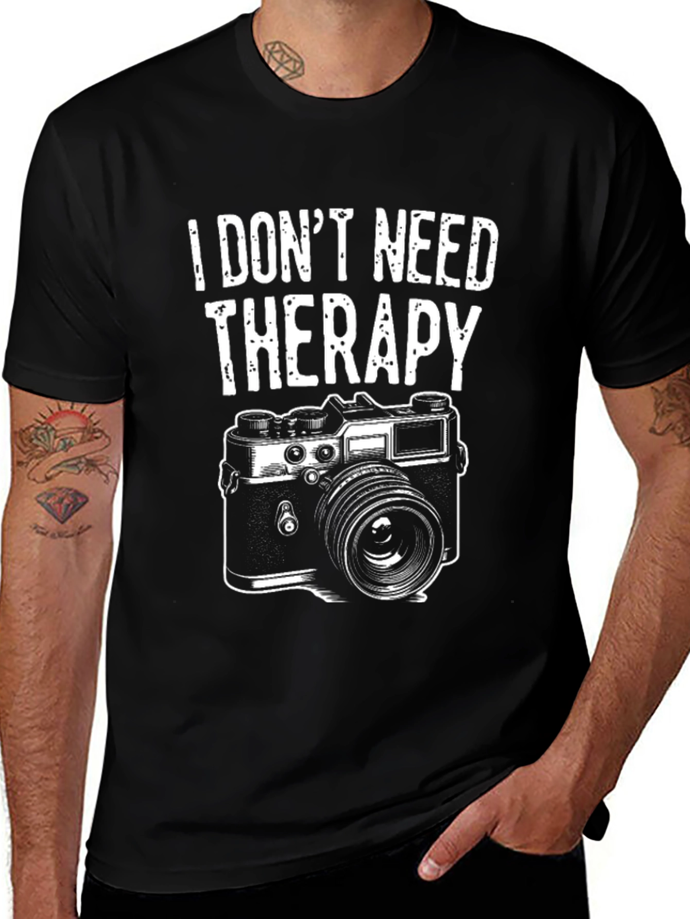 Funny Photographer T-Shirt - I Dont Need Therapy