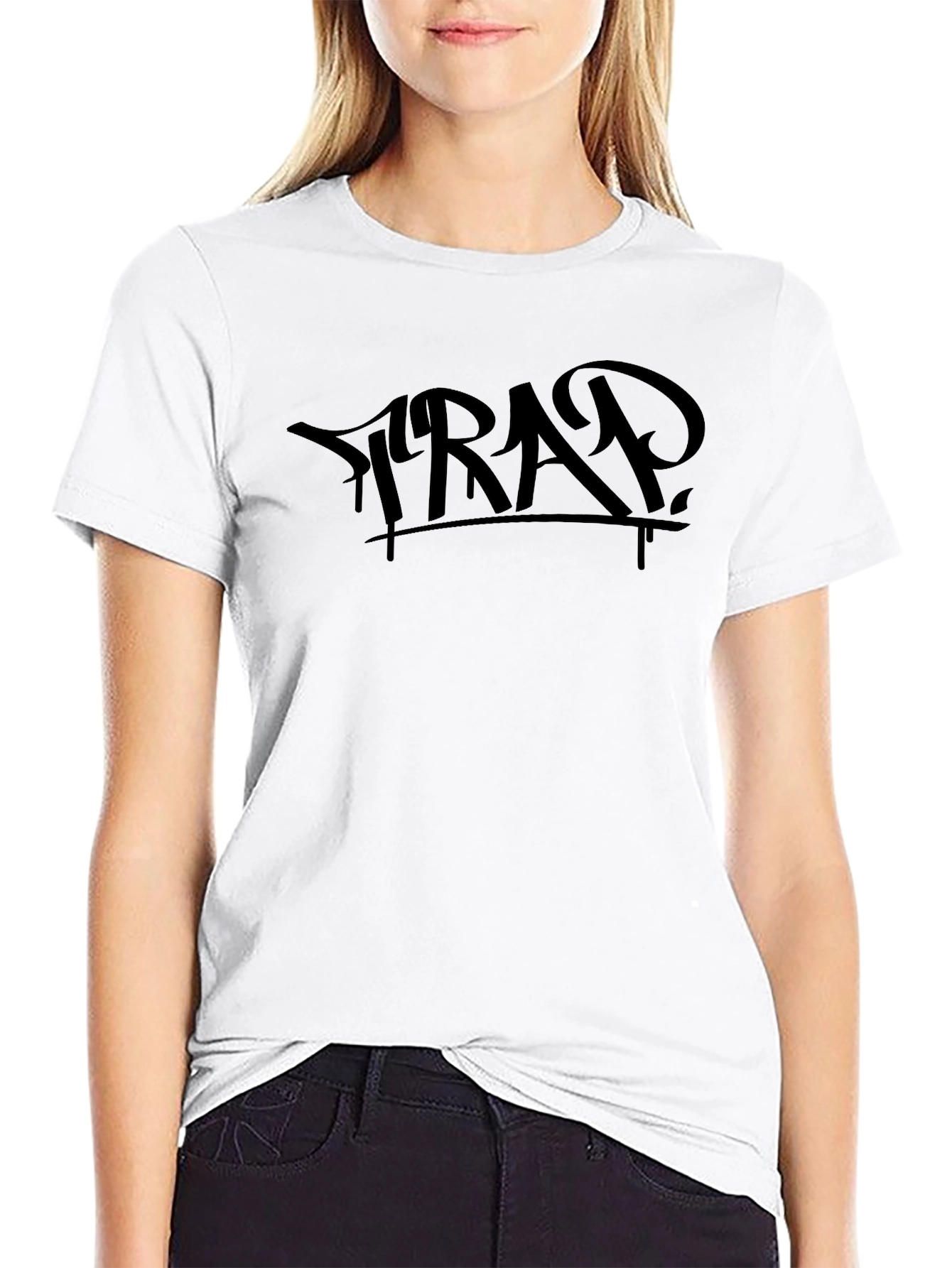 Black Trap Graphic Tee - Trendy Style