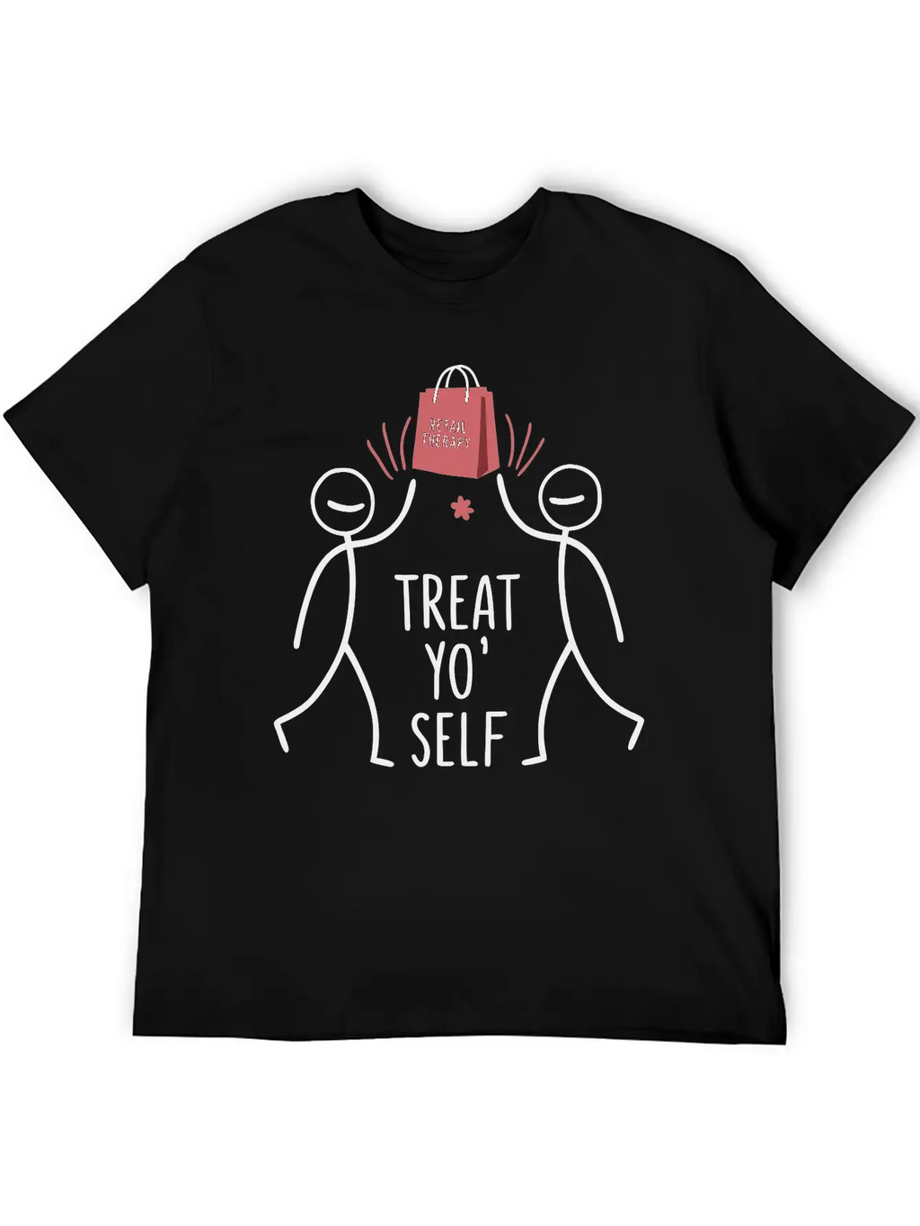 High Fiving With A Shopping Bag Unisex Casual T-Shirt – Clean Design For Daily Comfort