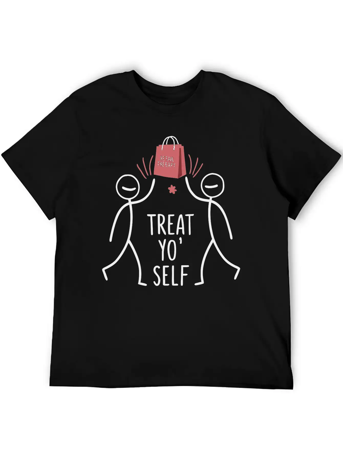 High Fiving With A Shopping Bag Unisex Casual T-Shirt – Clean Design For Daily Comfort