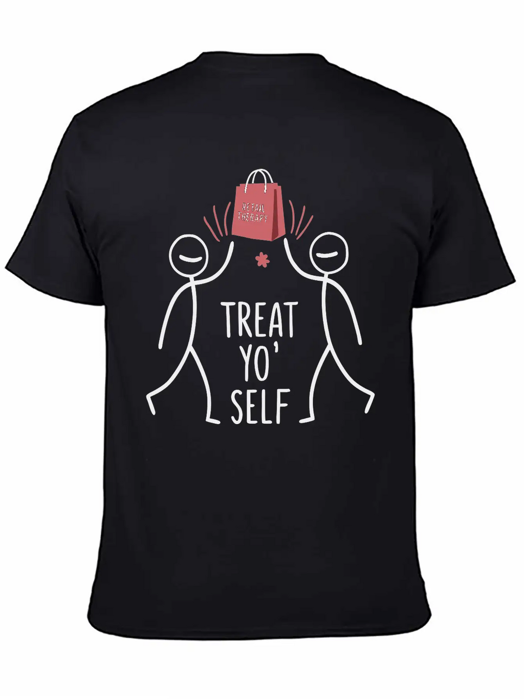 High Fiving With A Shopping Bag Unisex Casual T-Shirt – Clean Design For Daily Comfort
