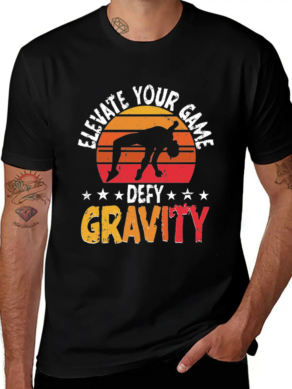 High Jump Elevate Your Game Defy Gravity Unisex Short Sleeve Soft Cotton T-Shirt – Casual Everyday Wear