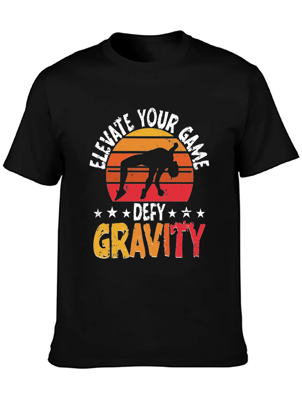 High Jump Elevate Your Game Defy Gravity Unisex Short Sleeve Soft Cotton T-Shirt – Casual Everyday Wear