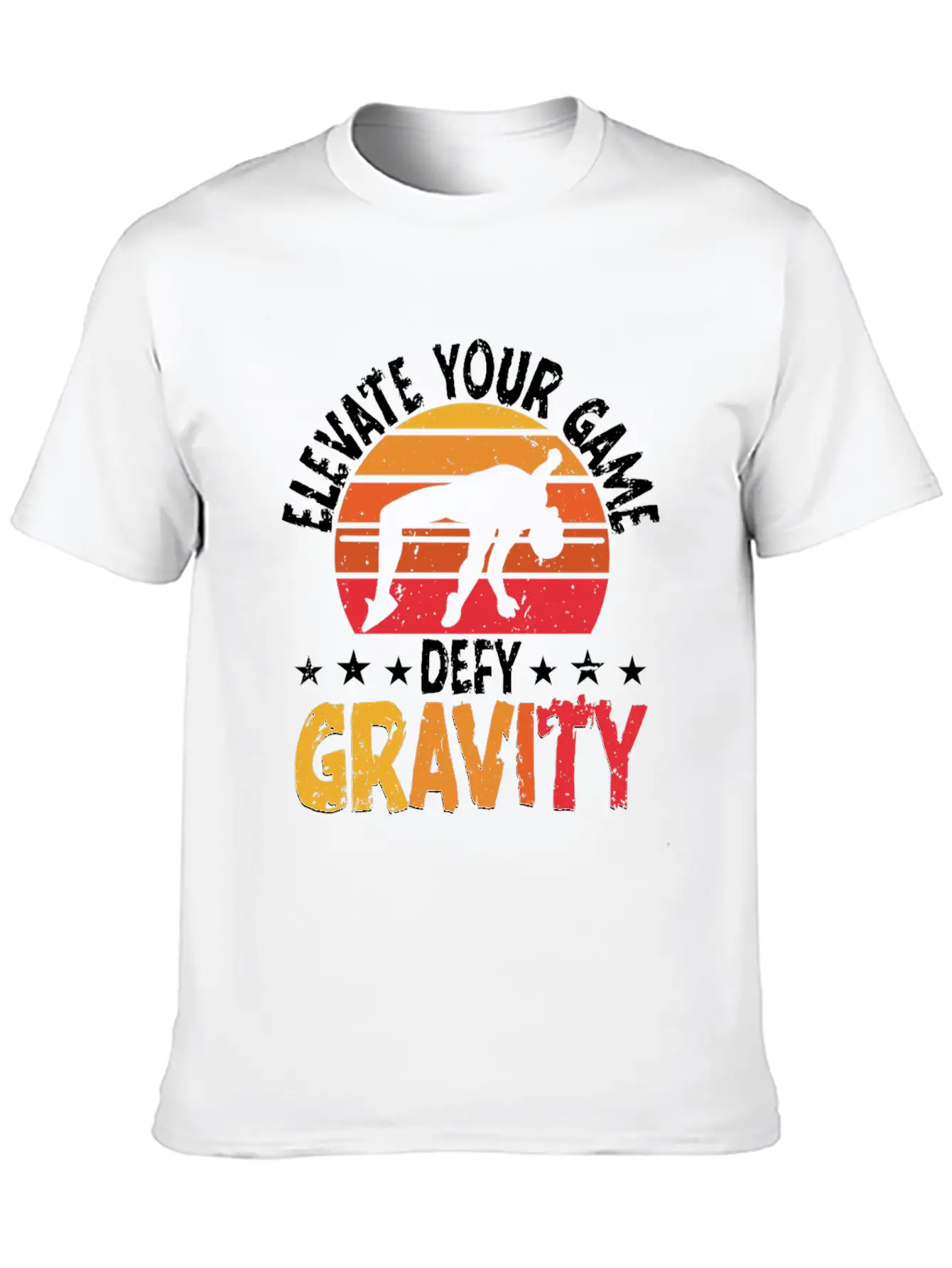 High Jump Elevate Your Game Defy Gravity Unisex Short Sleeve Soft Cotton T-Shirt – Casual Everyday Wear