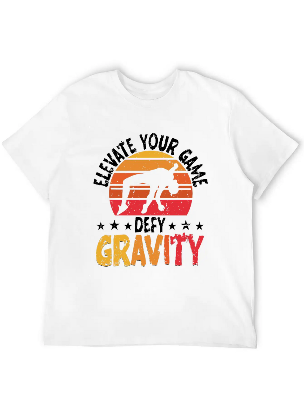 High Jump Elevate Your Game Defy Gravity Unisex Short Sleeve Soft Cotton T-Shirt – Casual Everyday Wear