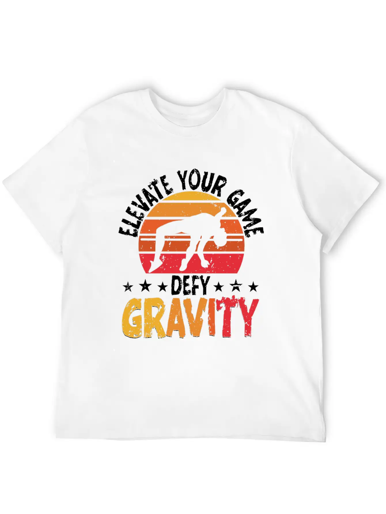 High Jump Elevate Your Game Defy Gravity Unisex Short Sleeve Soft Cotton T-Shirt – Casual Everyday Wear