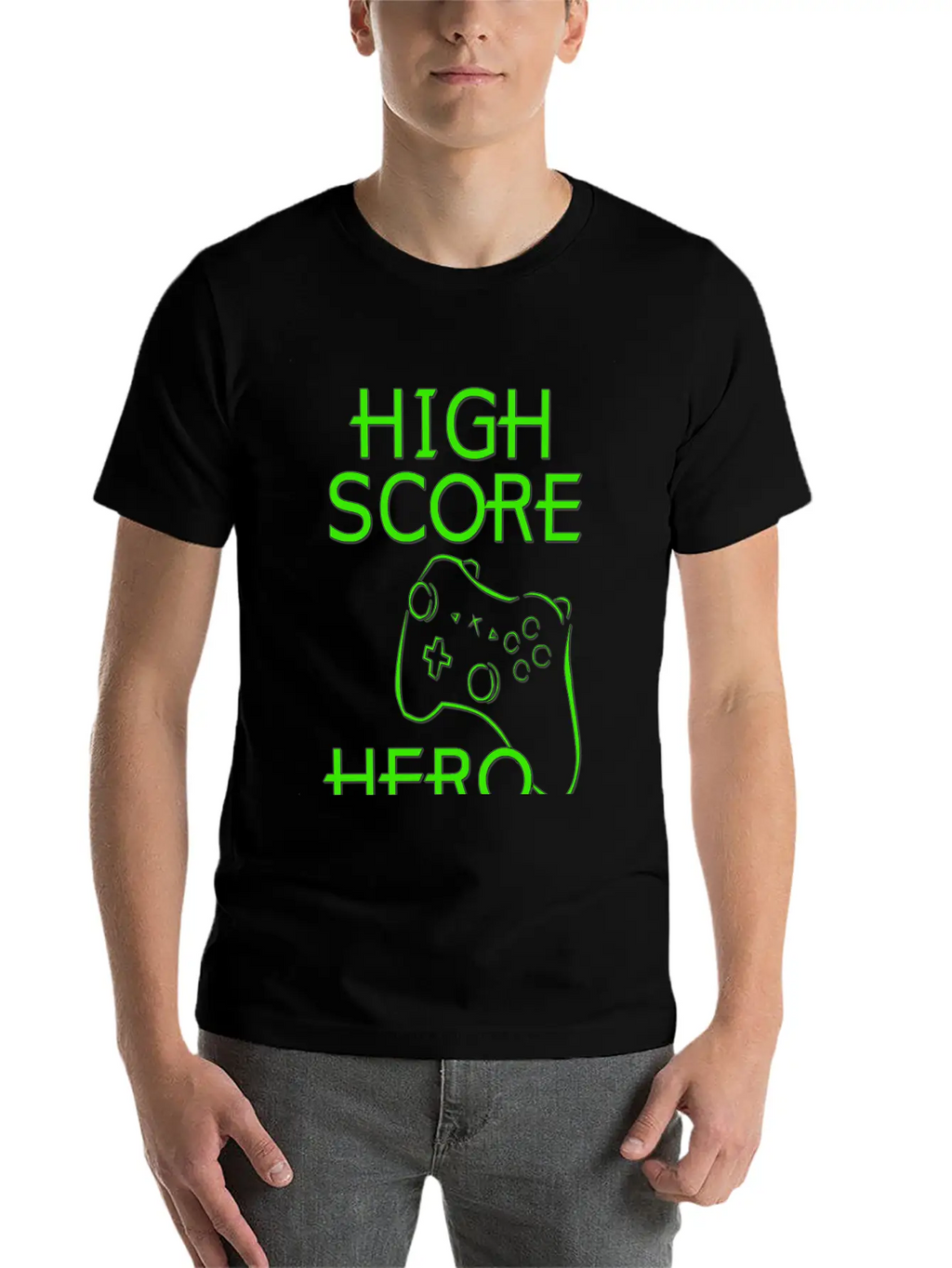 High Score Hero XBox Stylish Everyday T-Shirt – Unisex Basic Cotton Tee