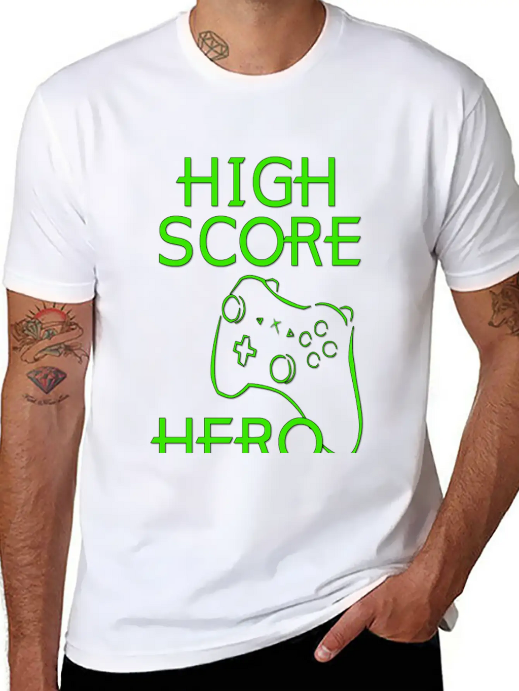 High Score Hero XBox Stylish Everyday T-Shirt – Unisex Basic Cotton Tee