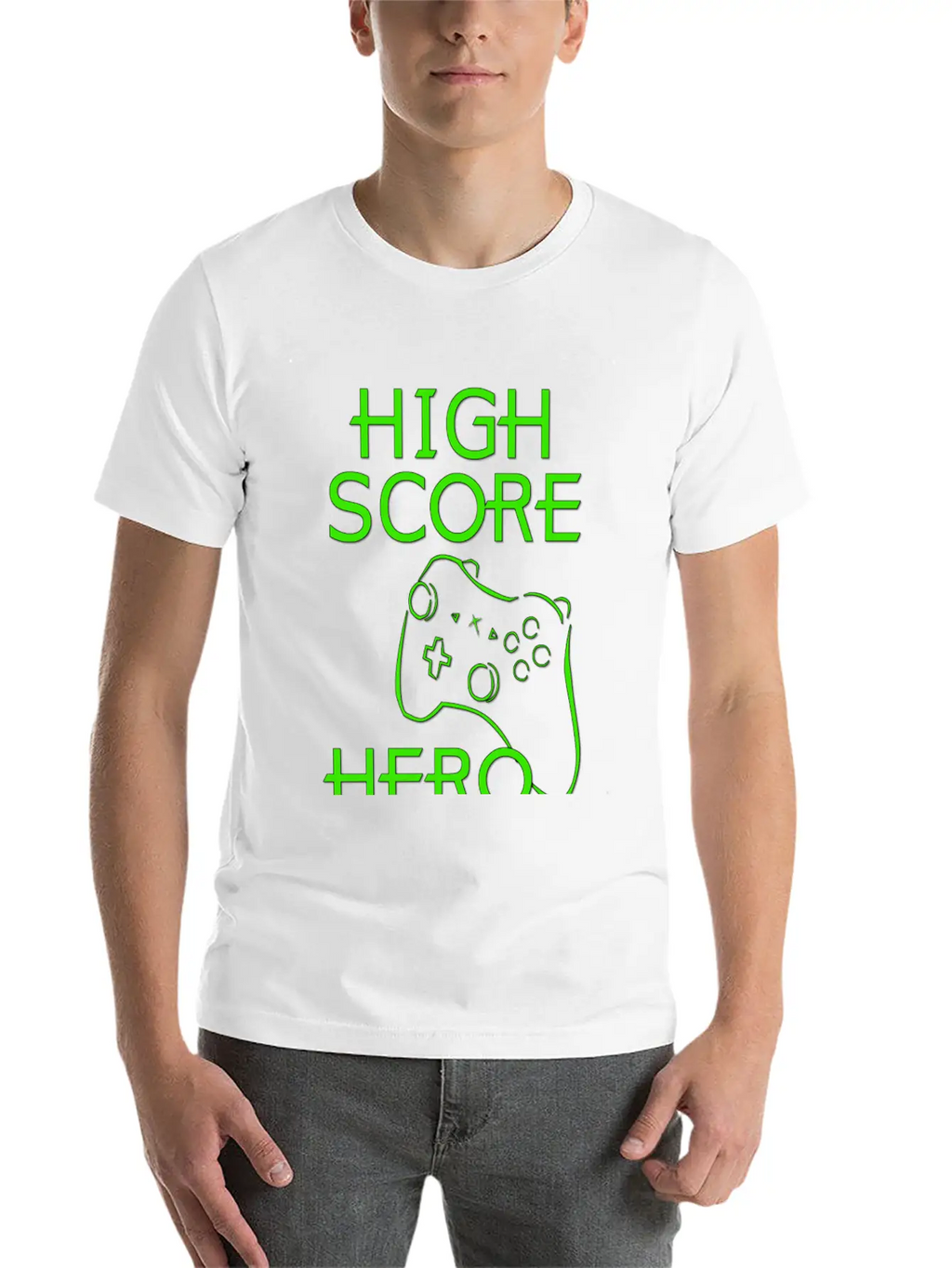 High Score Hero XBox Stylish Everyday T-Shirt – Unisex Basic Cotton Tee