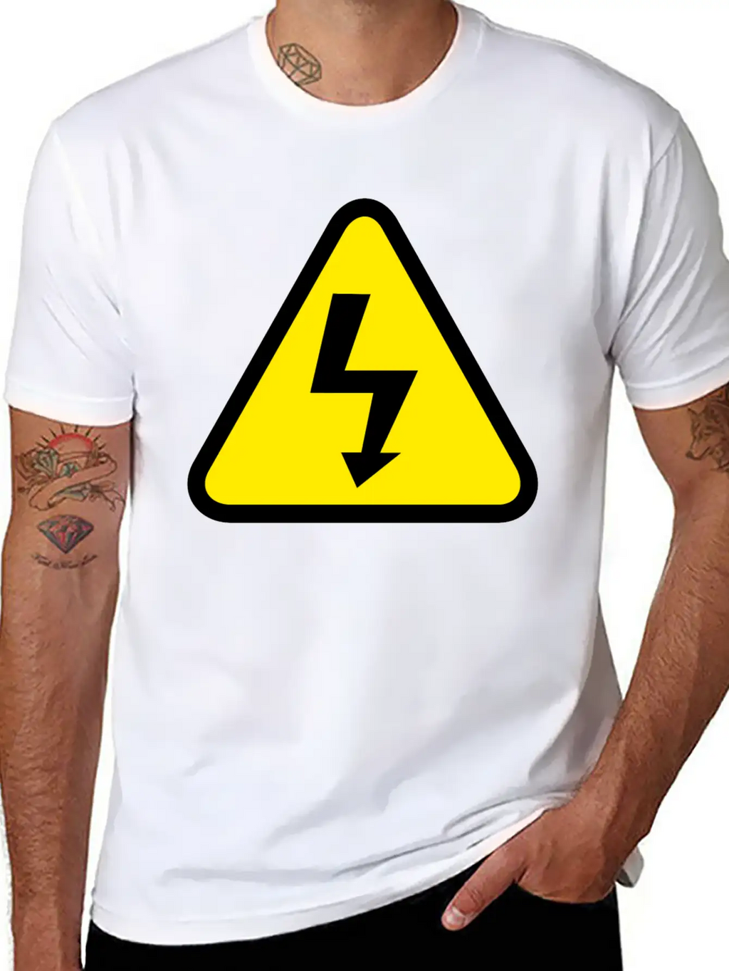 High Voltage Sign Essential Cotton Tee For Daily Outfits – Unisex Style