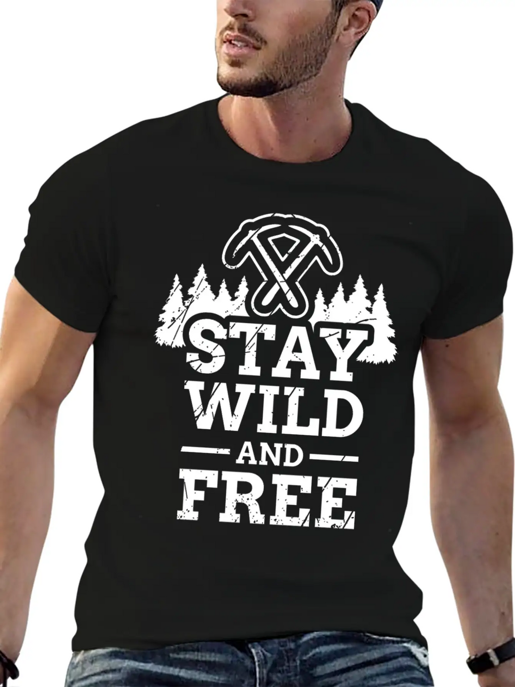 Hiking Mountain Hiking Mountain Mountaineer Unisex Short Sleeve Soft Cotton T-Shirt – Casual Everyday Wear