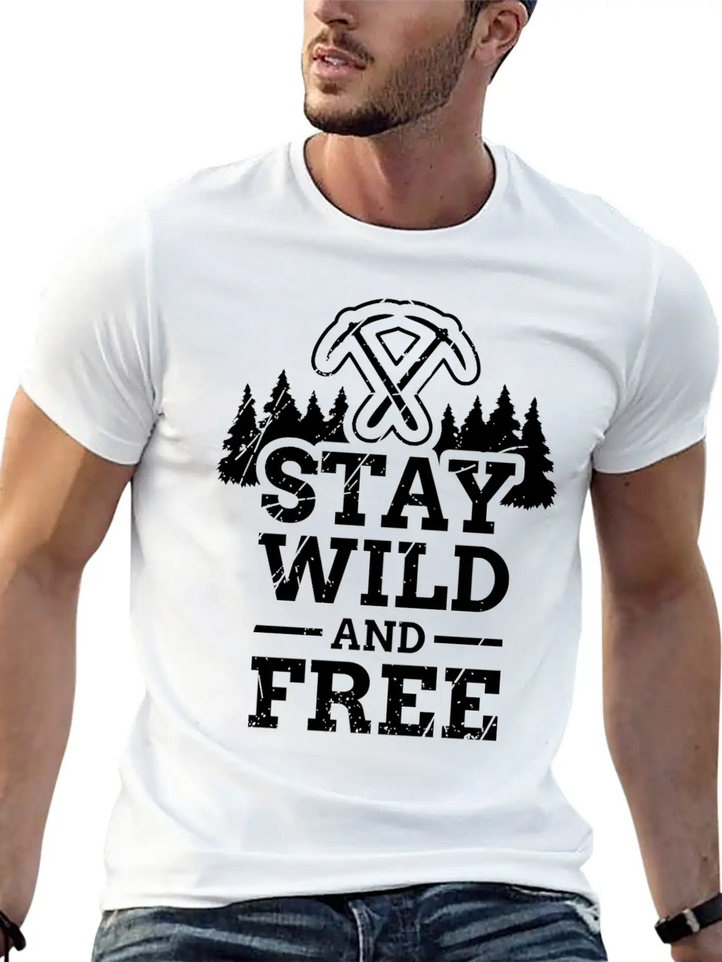 Hiking Mountain Hiking Mountain Mountaineer Unisex Short Sleeve Soft Cotton T-Shirt – Casual Everyday Wear