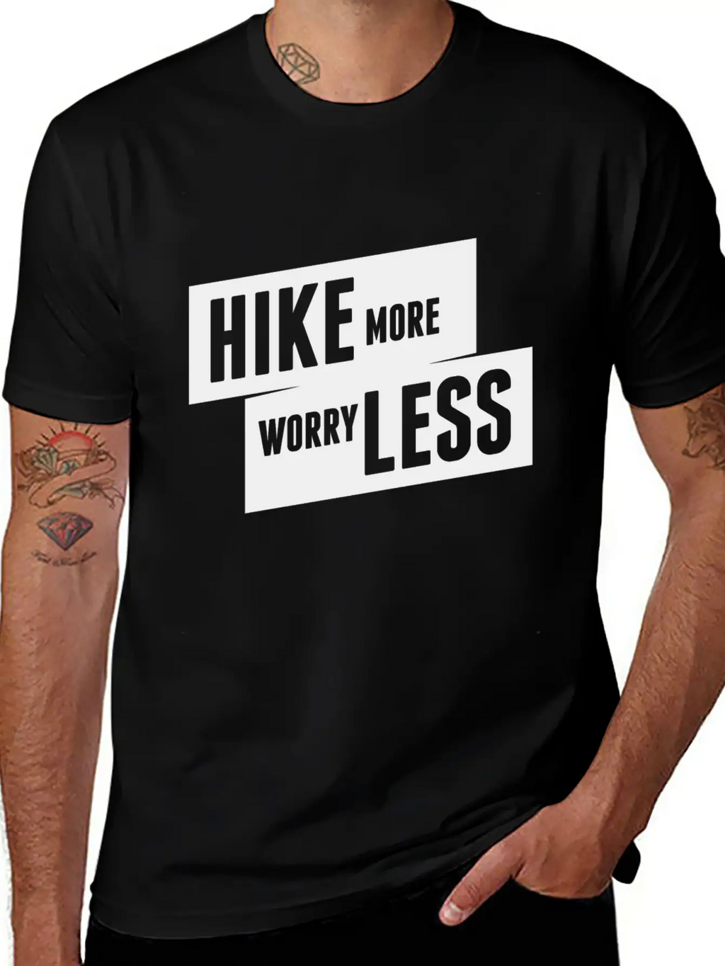 Hiking No Worry Adventure Mountain White Cool Gift Unisex Casual T-Shirt – Clean Design For Daily Comfort