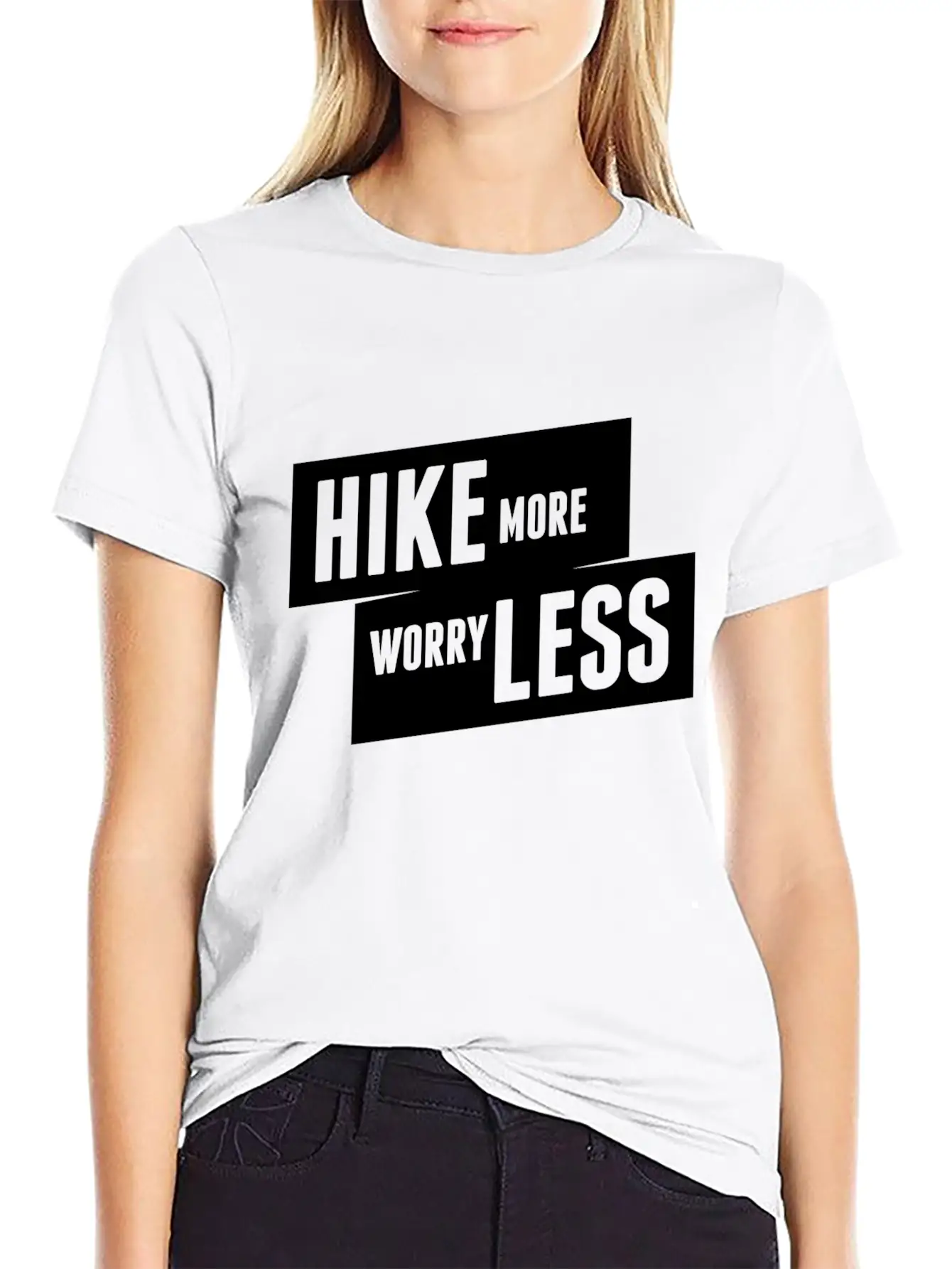 Hiking No Worry Adventure Mountain White Cool Gift Unisex Casual T-Shirt – Clean Design For Daily Comfort