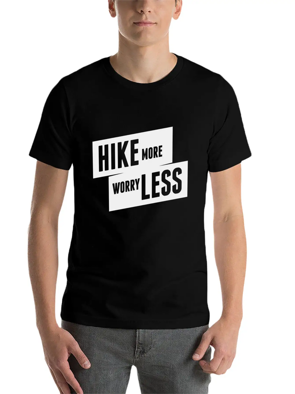 Hiking No Worry Adventure Mountain White Cool Gift Unisex Casual T-Shirt – Clean Design For Daily Comfort