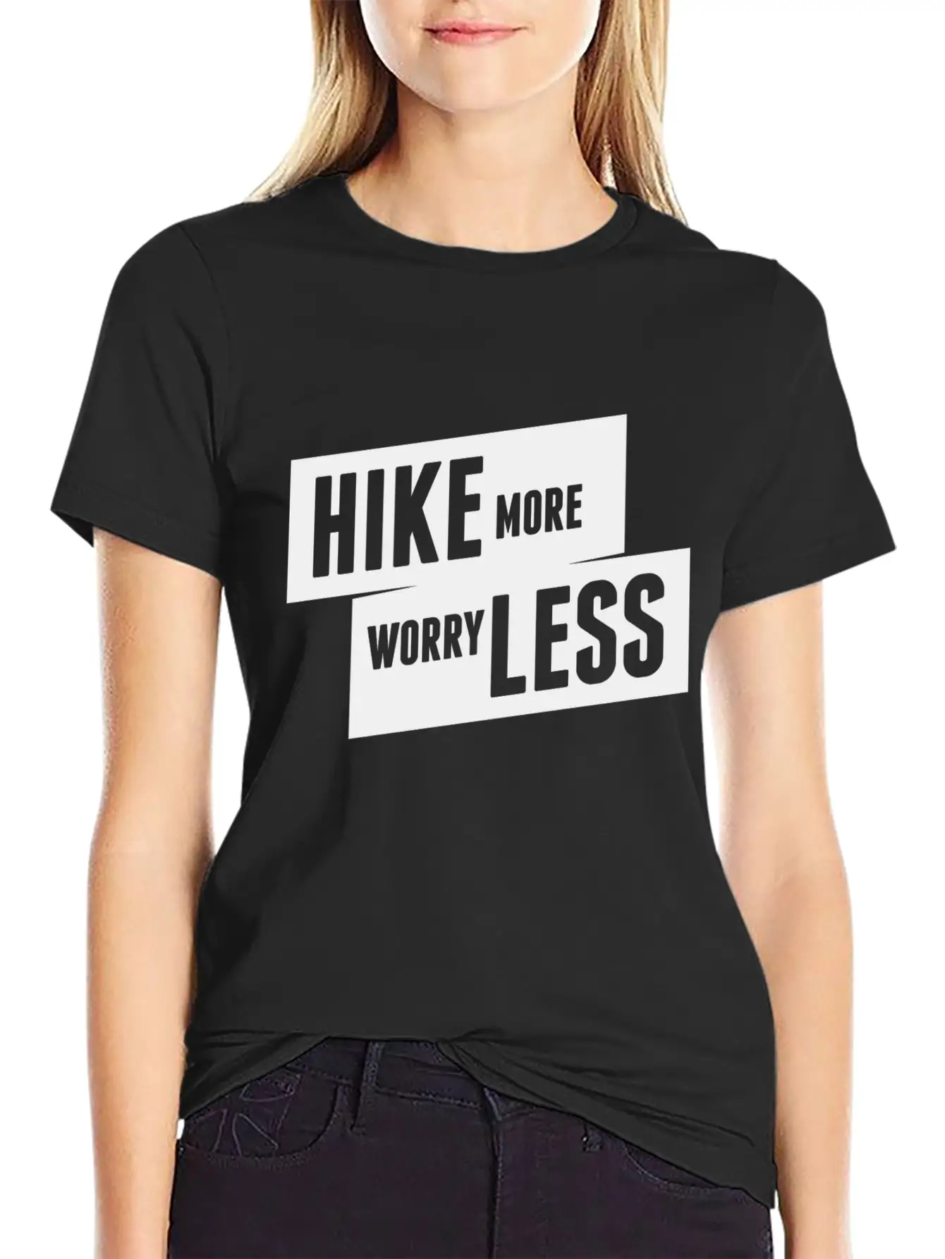 Hiking No Worry Adventure Mountain White Cool Gift Unisex Casual T-Shirt – Clean Design For Daily Comfort