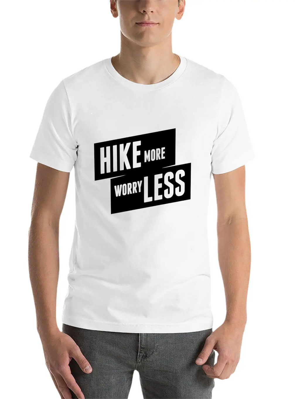 Hiking No Worry Adventure Mountain White Cool Gift Unisex Casual T-Shirt – Clean Design For Daily Comfort