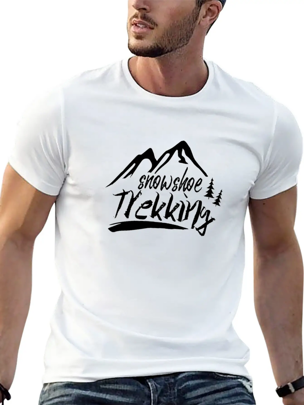 Hiking Snowshoes Snowshoeing Tour Snowshoe Breathable Soft Cotton T-Shirt – Timeless Casual Look