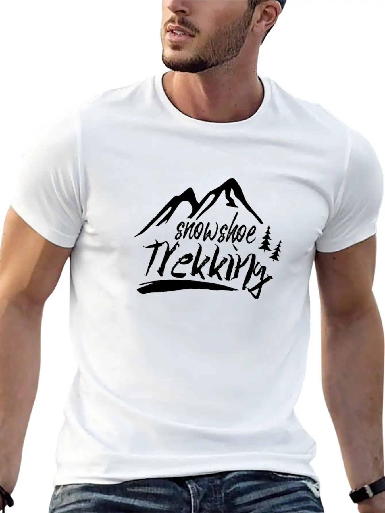 Hiking Snowshoes Snowshoeing Tour Snowshoe Breathable Soft Cotton T-Shirt – Timeless Casual Look