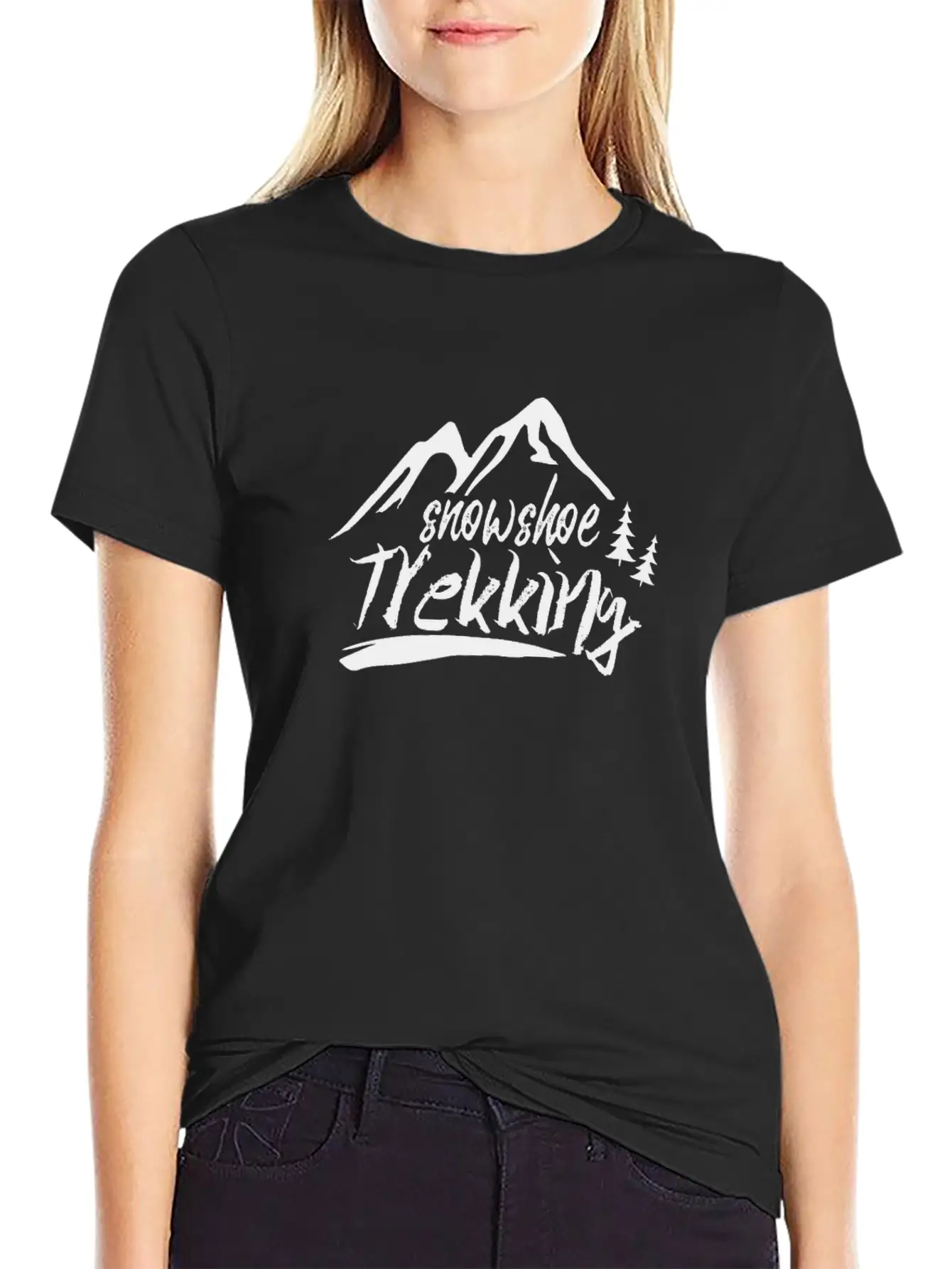 Hiking Snowshoes Snowshoeing Tour Snowshoe Breathable Soft Cotton T-Shirt – Timeless Casual Look