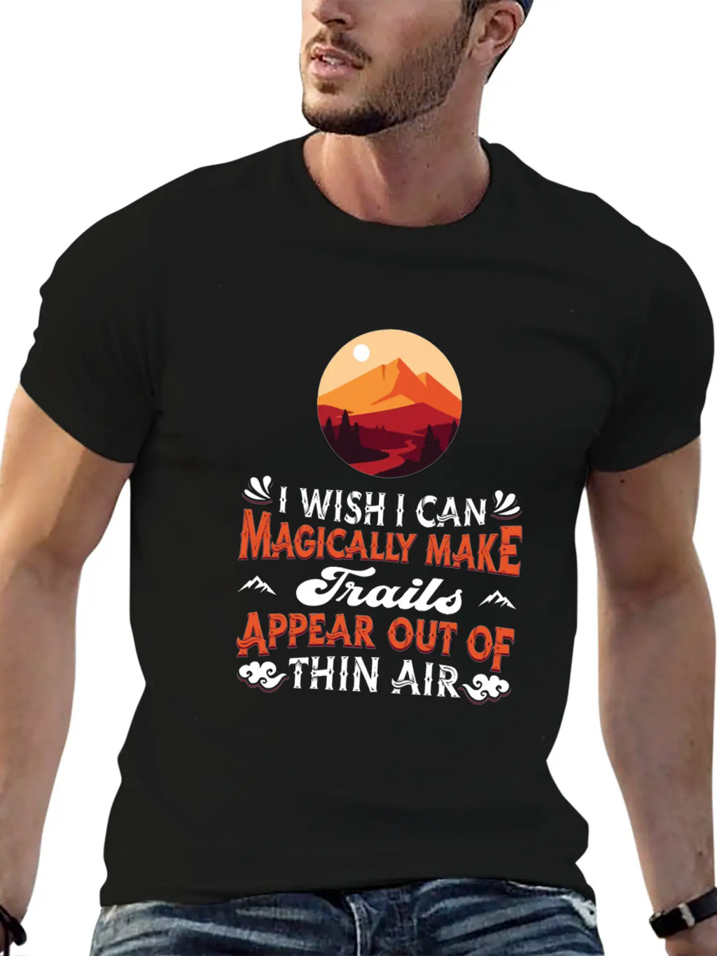 Hiking Trails Outdoor Hike Hiker Breathable Soft Cotton T-Shirt – Timeless Casual Look
