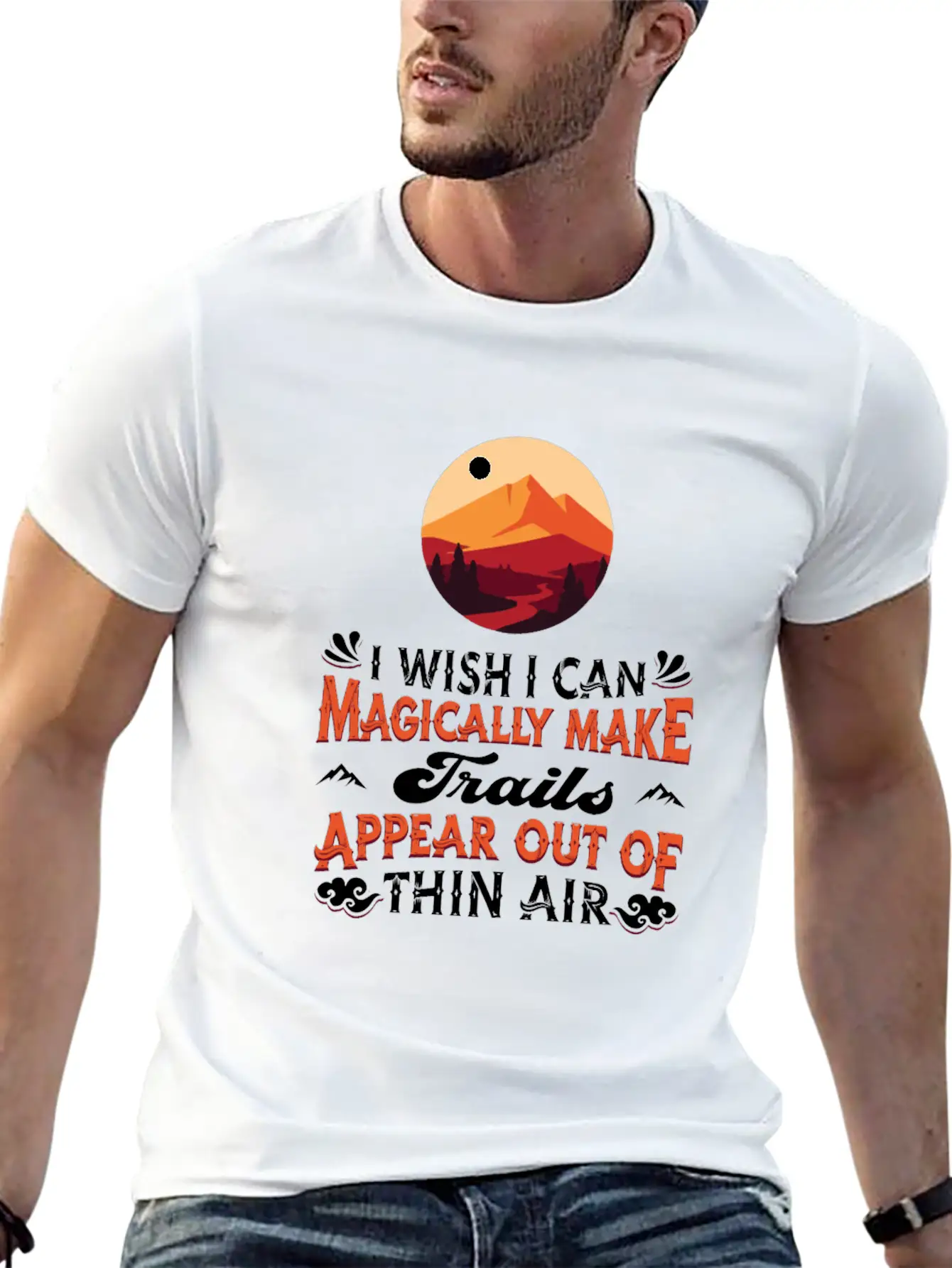 Hiking Trails Outdoor Hike Hiker Breathable Soft Cotton T-Shirt – Timeless Casual Look