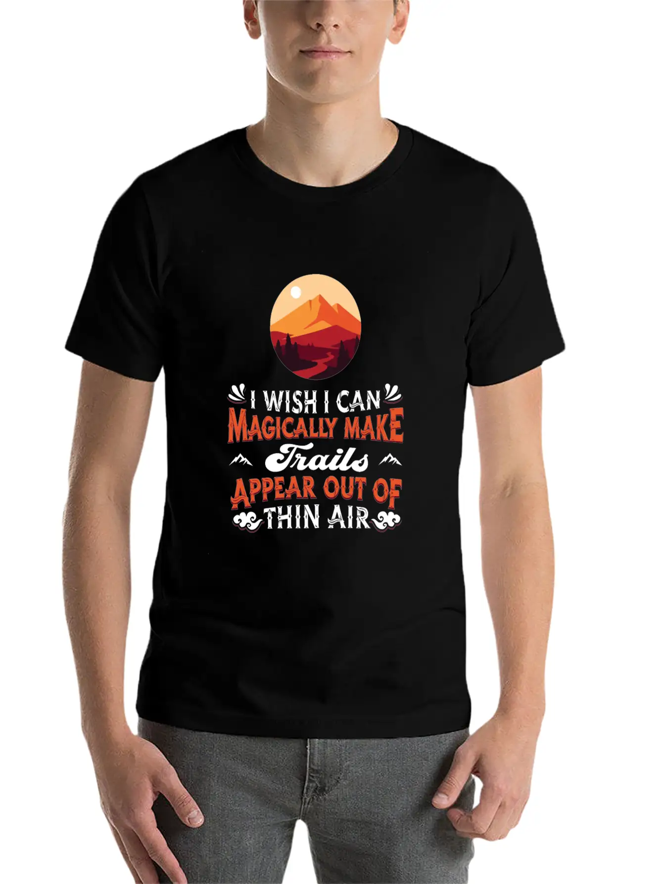 Hiking Trails Outdoor Hike Hiker Breathable Soft Cotton T-Shirt – Timeless Casual Look