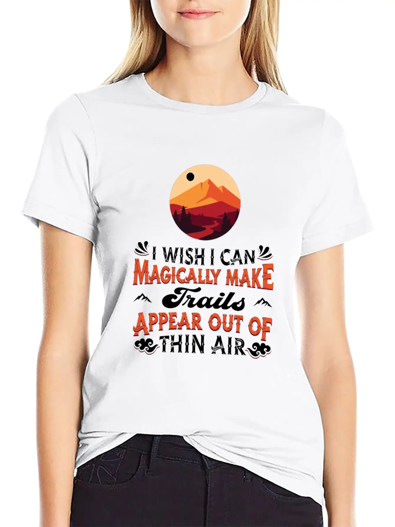 Hiking Trails Outdoor Hike Hiker Breathable Soft Cotton T-Shirt – Timeless Casual Look