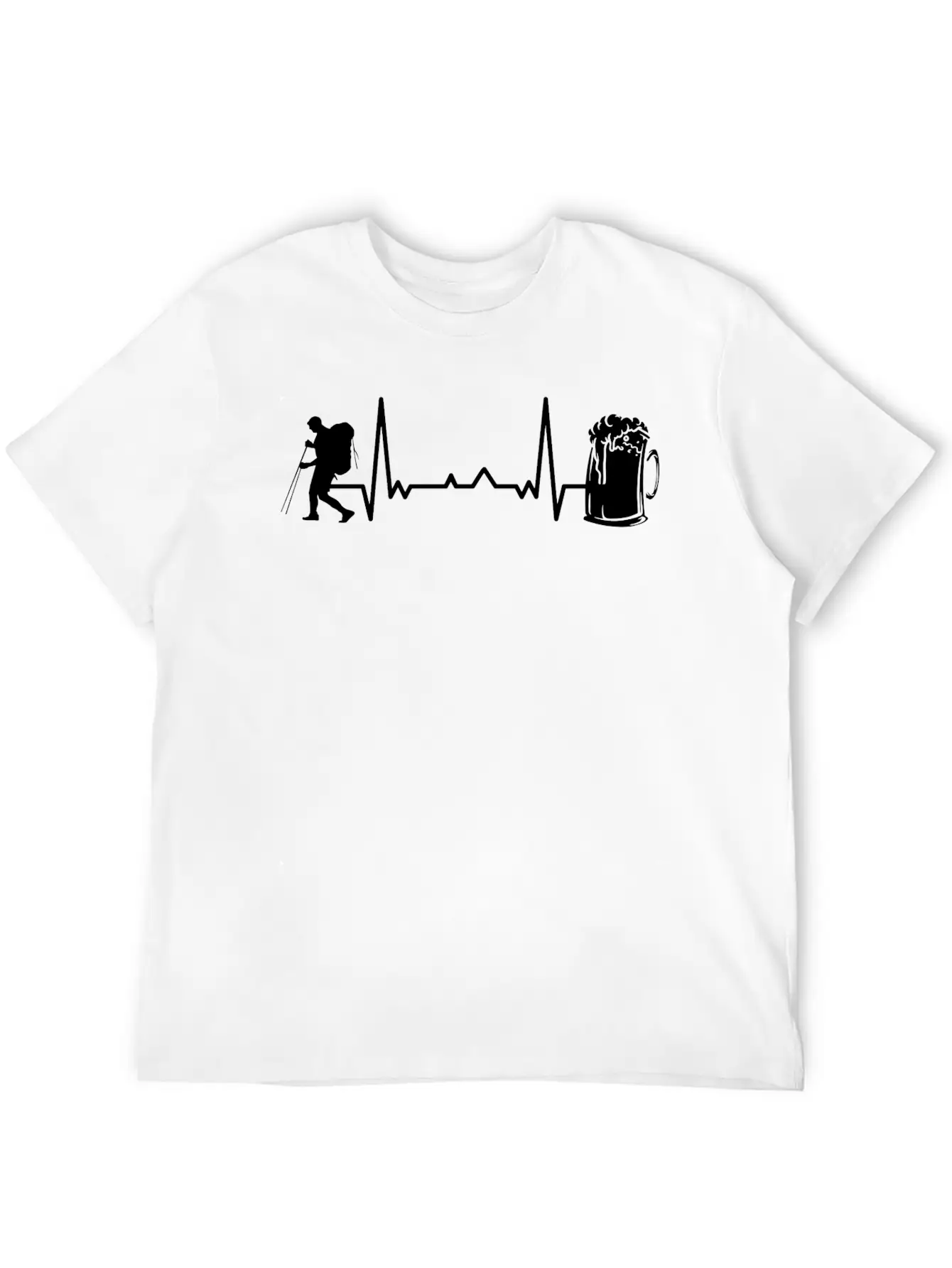 Hiking Trails Outdoor Hike Hiker Unisex Short Sleeve Soft Cotton T-Shirt – Casual Everyday Wear