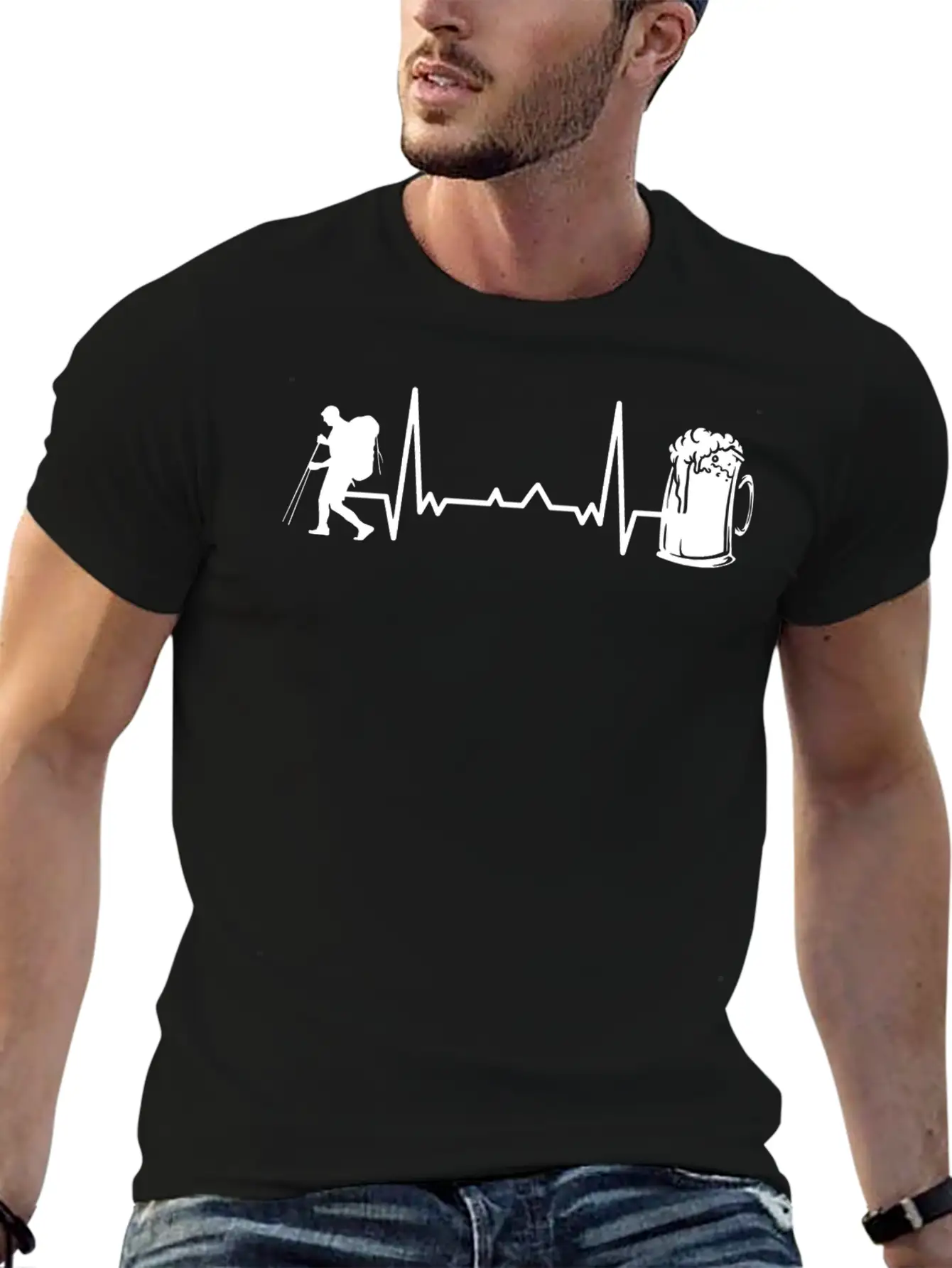 Hiking Trails Outdoor Hike Hiker Unisex Short Sleeve Soft Cotton T-Shirt – Casual Everyday Wear