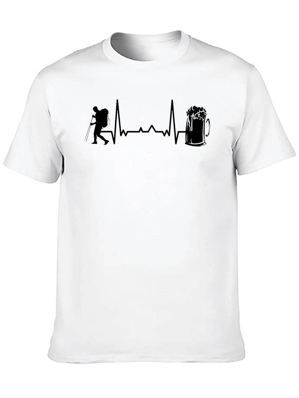 Hiking Trails Outdoor Hike Hiker Unisex Short Sleeve Soft Cotton T-Shirt – Casual Everyday Wear