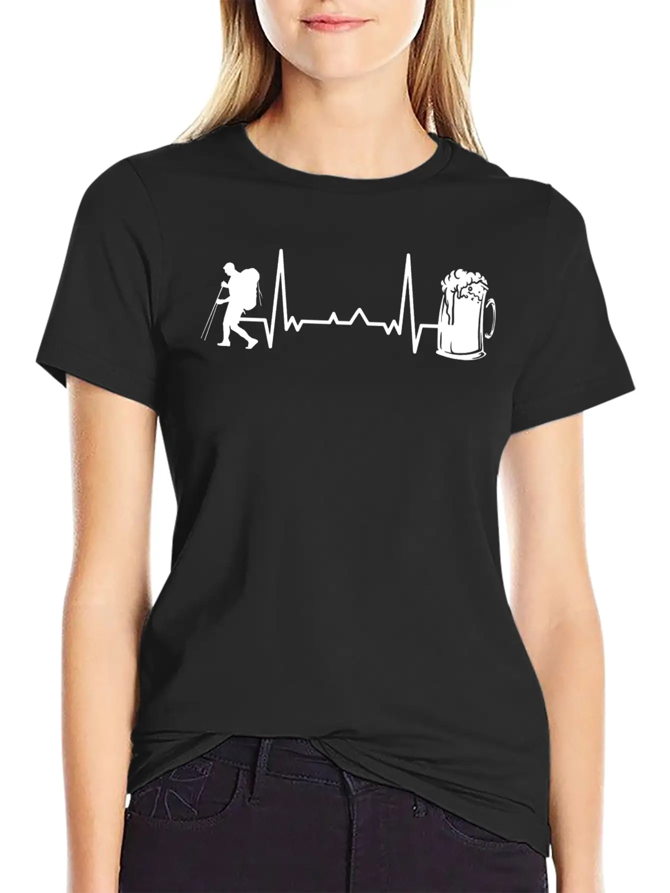 Hiking Trails Outdoor Hike Hiker Unisex Short Sleeve Soft Cotton T-Shirt – Casual Everyday Wear