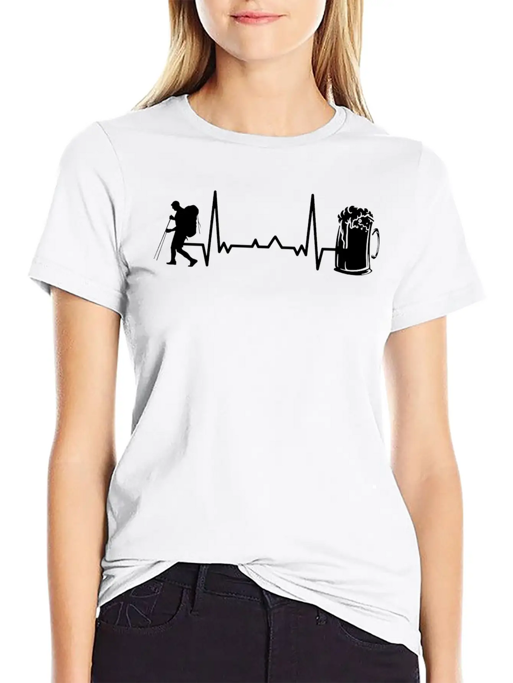 Hiking Trails Outdoor Hike Hiker Unisex Short Sleeve Soft Cotton T-Shirt – Casual Everyday Wear