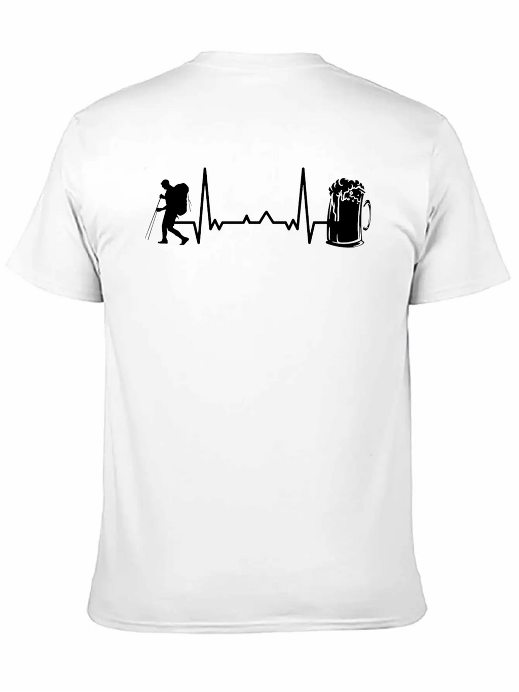 Hiking Trails Outdoor Hike Hiker Unisex Short Sleeve Soft Cotton T-Shirt – Casual Everyday Wear