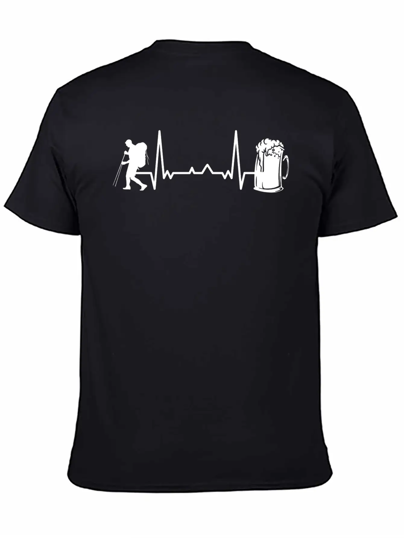 Hiking Trails Outdoor Hike Hiker Unisex Short Sleeve Soft Cotton T-Shirt – Casual Everyday Wear