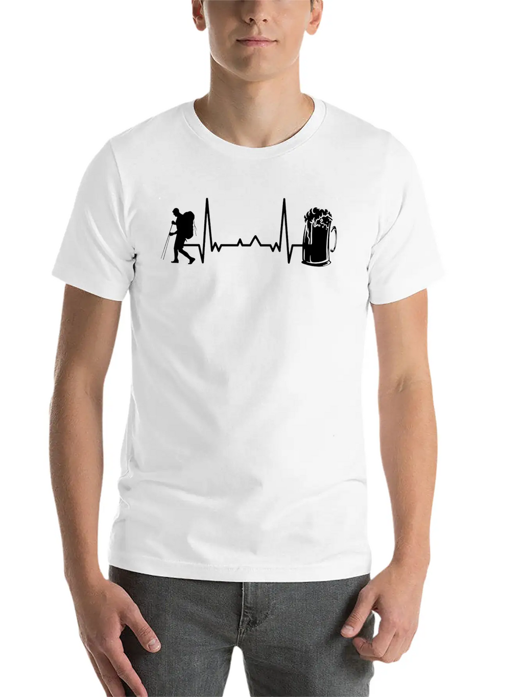 Hiking Trails Outdoor Hike Hiker Unisex Short Sleeve Soft Cotton T-Shirt – Casual Everyday Wear