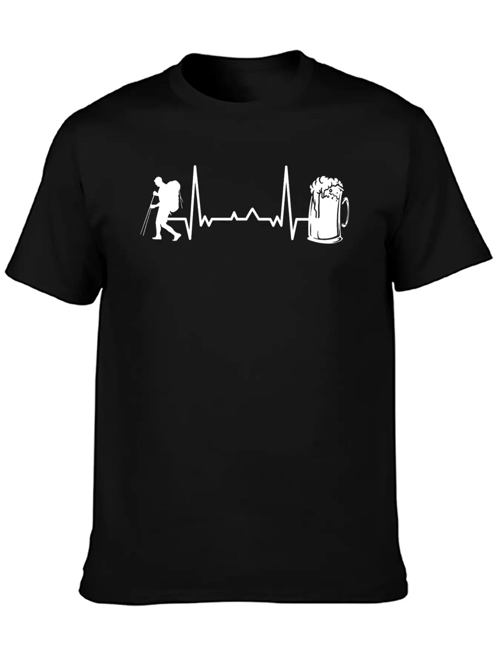 Hiking Trails Outdoor Hike Hiker Unisex Short Sleeve Soft Cotton T-Shirt – Casual Everyday Wear