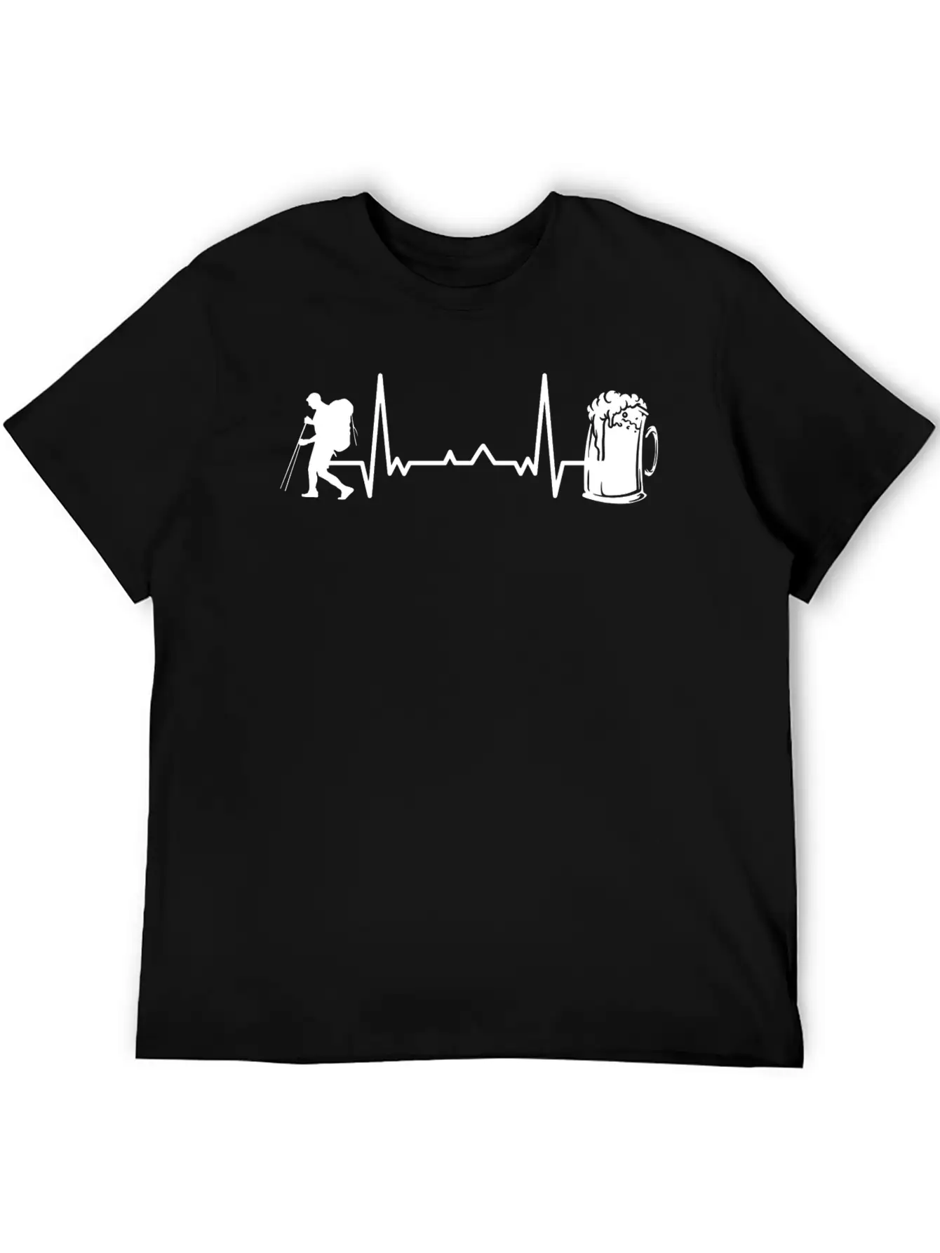 Hiking Trails Outdoor Hike Hiker Unisex Short Sleeve Soft Cotton T-Shirt – Casual Everyday Wear
