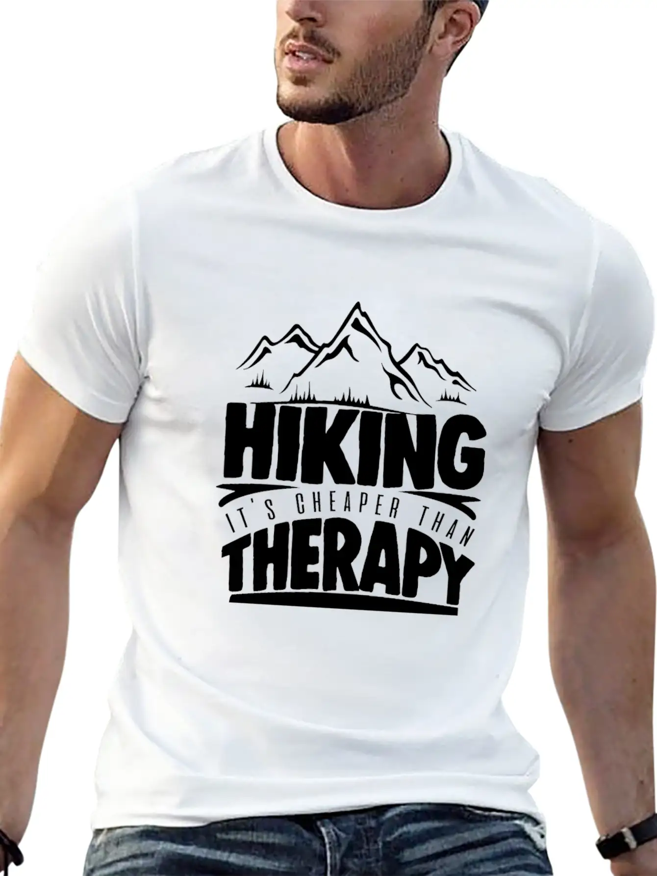 Hiking Unisex Casual T-Shirt – Clean Design For Daily Comfort