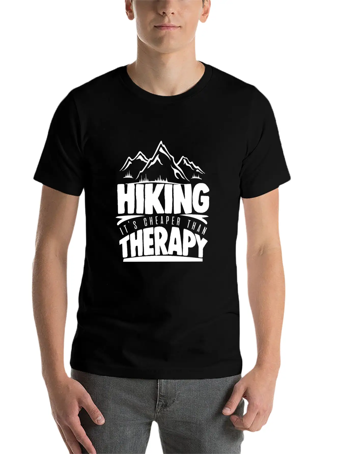 Hiking Unisex Casual T-Shirt – Clean Design For Daily Comfort