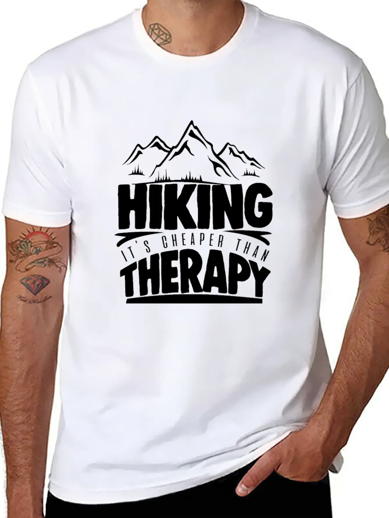 Hiking Unisex Casual T-Shirt – Clean Design For Daily Comfort
