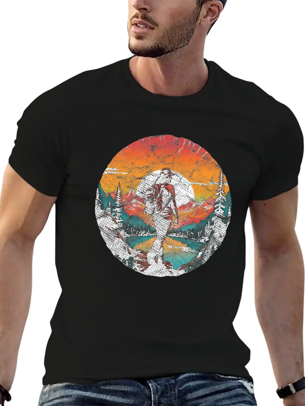 Hiking Woman Mountaineering Bouldering Trekking Unisex Casual T-Shirt – Clean Design For Daily Comfort