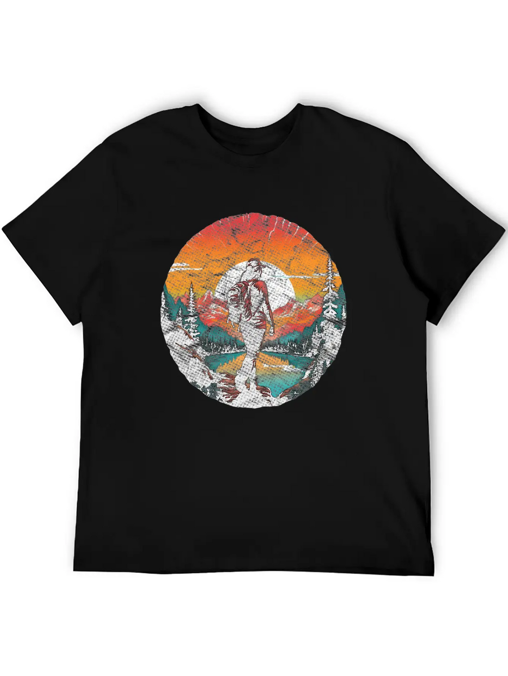 Hiking Woman Mountaineering Bouldering Trekking Unisex Casual T-Shirt – Clean Design For Daily Comfort
