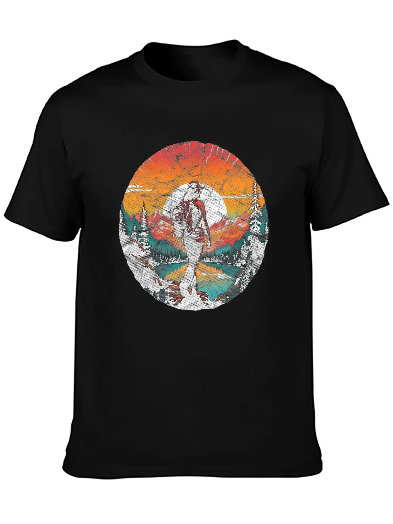 Hiking Woman Mountaineering Bouldering Trekking Unisex Casual T-Shirt – Clean Design For Daily Comfort